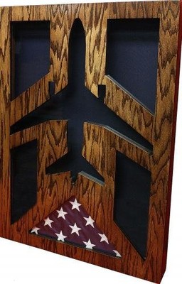 AIR FORCE MCDONNELL DOUGLAS KC-10 EXTENDER AWARD SHADOW BOX MEDAL DISPLAY CASE 