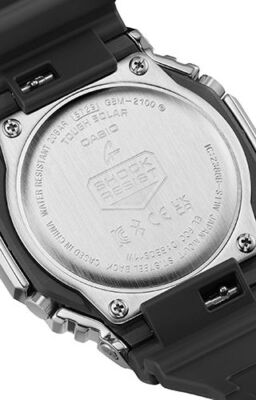 Pre-owned Casio - Gbm-2100a-1a3er, G-shock Stainless Steel Black Solar Analog Watch