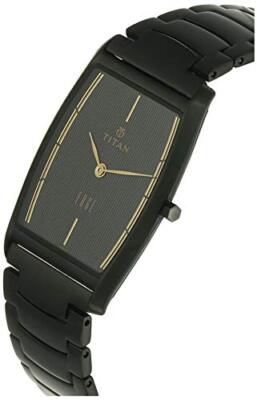 Pre-owned Titan Edge Analog Black Dial Men's Watch-nn1044nm01/np1044nm01
