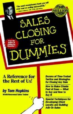 Sales Closing For Dummies - Paperback By Hopkins, Tom - GOOD