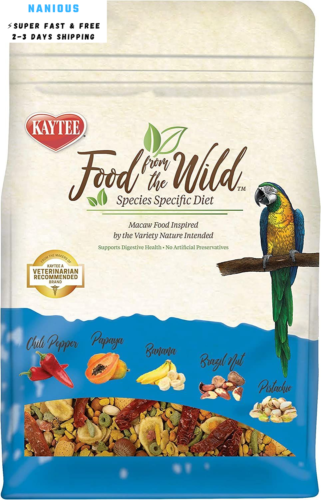 From The Wild Natural Pet Macaw Bird Food, 2.5 Pound (pack O