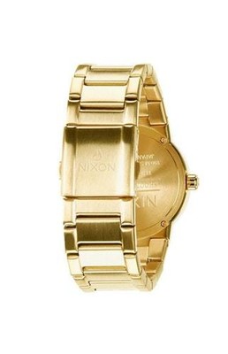 NEW NIXON MENS CANNON BLACK & GOLD WATCH