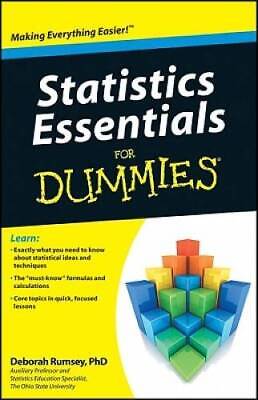 Statistics Essentials For Dummies - Paperback By Rumsey, 