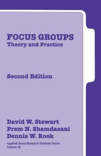 Applied Social Research Methods Ser.: Focus Groups : Theory and ...