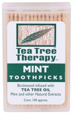 Зубочистки Tea Tree Therapy Tea Tree Therapy 100 ct Зубочистка