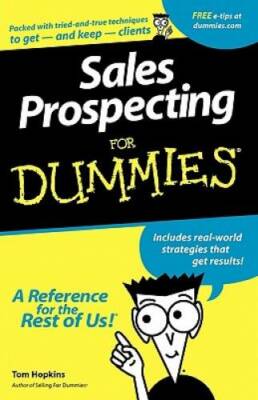 Sales Prospecting For Dummies - Paperback By Hopkins, Tom - GOOD
