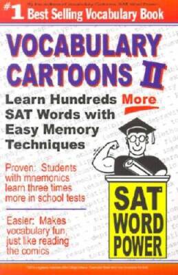 Vocabulary Cartoons II, SAT Word Power - Paperback By Burchers, Sam - VERY GOOD
