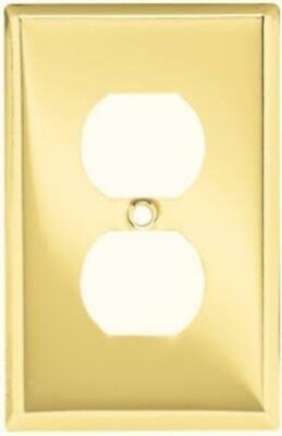 Brass Duplex Wall Plate 64393
