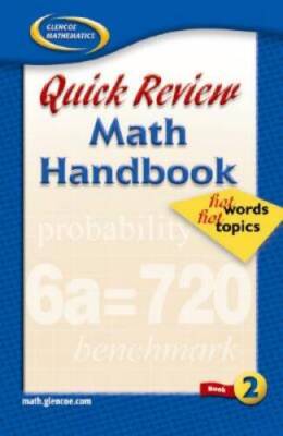 Quick Review Math Handbook: Hot Words, Hot Topics, Book 2, Student  - GOOD