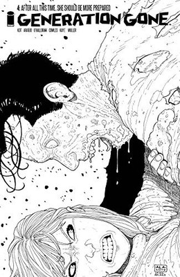 GENERATION GONE #4 C B&W WALKING DEAD #128 TRIBUTE VARIANT NM 1ST PRINT