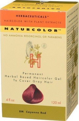 Краска для волос Naturcolor 8M Cayenne Red, 4 жидких унции, коробка