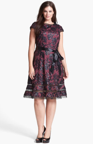 chinese dress ladies Sleeveless Lace Sheath 14 / Merlot main image 1