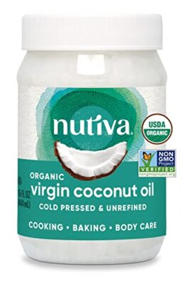Pure Organic Coconut Oil 15 Fl Oz Cold-Pressed Fresh Flavor For Cooking Oil
