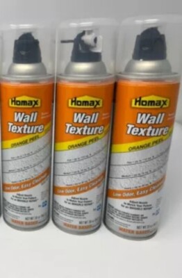 HOMAX 4592 PRO GRADE WATER BASED 25OZ SPRAY ORANGE PEEL SPRAY TEXTURE | Box Of 3