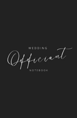 Wedding Officiant Notebook Black Wedding Ceremony Book for Pastors Preachers ...