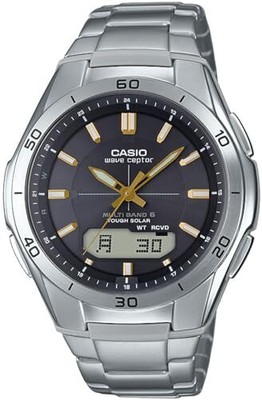 Casio Wave Ceptor Radio Solar Silver Men's WVA-M640D-1A3JF