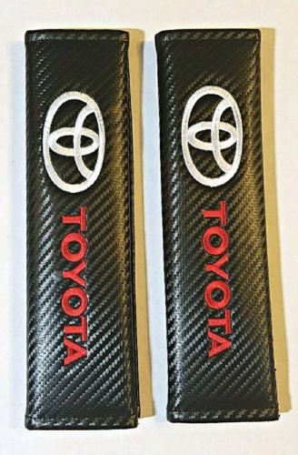 Carbon Fiber Black Car & Truck Seat Belt Shoulder Pads