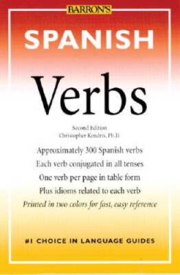 Spanish Verbs (Barron's Verbs) - Paperback By Christopher Kendris - VERY GOOD