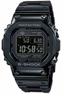 Pre-owned G-shock ﻿casio  Gmw-b5000gd-1jf Bluetooth Solar Radio Black Watch