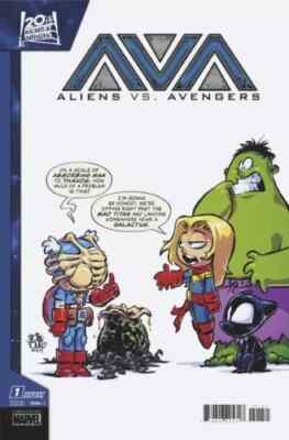 Aliens Vs Avengers #1 - Skottie Young Variant - Marvel Comics 2024