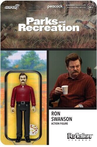 Ron Swanson Parks and Recreation Super7 Reaction Figure