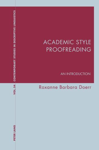 Contemporary Studies in Descriptive Linguistics Ser.: Academic Style ...