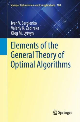 Springer Optimization and Its Applications Ser.: Elements of the ...