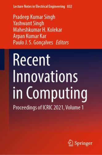 Lecture Notes in Electrical Engineering Ser.: Recent Innovations in ...