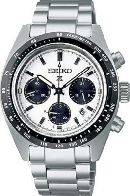 Pre-owned Seiko Prospex Speedtimer Sbdl085 Solar Men Watch In Box