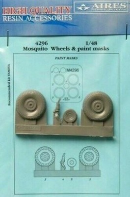 AIRES 4296 MOSQUITO WHEELS PAINT MASK Scale 1/48