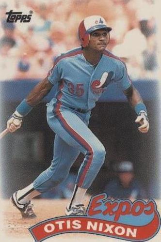 1989 Topps League Leaders Minis - Otis Nixon #23