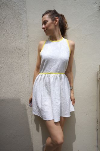 topshop white cut out dress Topshop