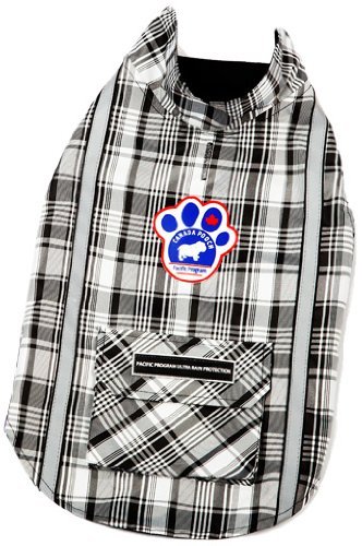 Canada Pooch Amazon Adventurer, Black Plaid, Size 20