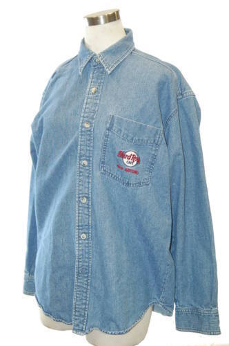 Hard Rock Cafe Casual Button-Down Shirts for Men