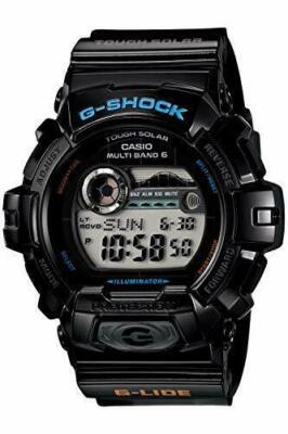 Pre-owned Casio G-shock G-lide Gwx-8900-1jf Multiband 6 Men's Watch In Box From Japan