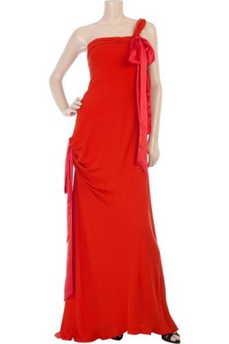 Christian Lacroix Linen Blend Midi Dress Womens Red Size M NWT | eBay