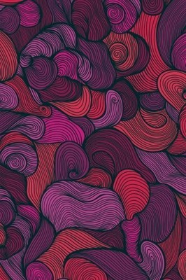 Journal: Swirls (Purple) 6x9 - LINED JOURNAL - Writing journal with blank lin...