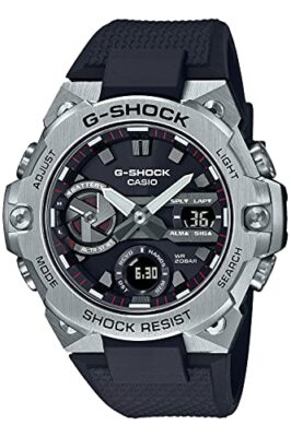 Pre-owned Casio G-shock Gst-b400-1ajf G-steel Carbon Core Guard Bluetooth Solar Men Watch