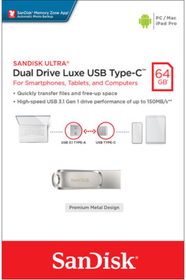 SANDISK ULTRA DUAL LUXE TYPE-C 512GB 256GB 128GB 64GB 32GB USB 3.0 OTG Drive LOT