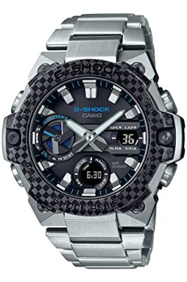 Pre-owned Casio G-shock Gst-b400xd-1a2jf G-steel Carbon Bezel Bluetooth Solar Men's Watch