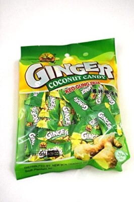 Ginger Coconut Hard Candy Keo Gung Dua 4.23 oz (120g) X 6 bags