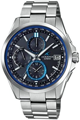 Pre-owned Casio Oceanus Classic Ocw-t2600-1ajf Black Radio Wave Solar Men Watch With Box