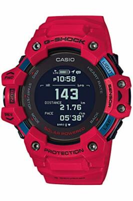 Pre-owned Casio G-shock G-squad Gbd-h1000-4jr Men's Watch Red From Japan