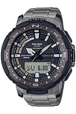 Pre-owned Casio Watch Protrek Angra Line Smartphone Link Prt-b70t-7jf Men's Gray