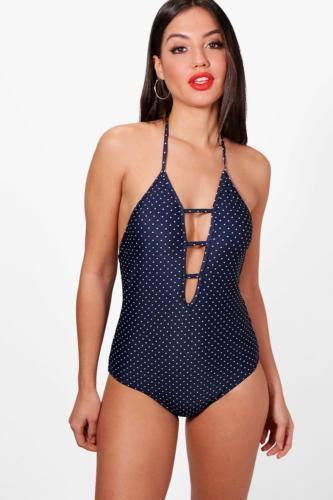 Boohoo Polka Dot Swimwear for Women