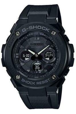 Pre-owned Casio Watch G-steel Radio Solar Gst-w300g-1a1jf Men's Black