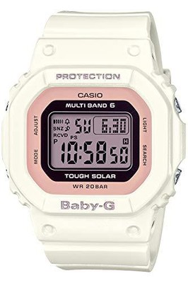 Pre-owned Casio Baby-g Bgd-5000u-7djf Solor Radio Women's Watch White From Japan