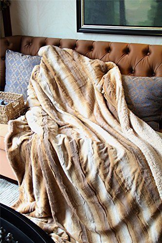 Wolf Faux Fur Blankets & Throws