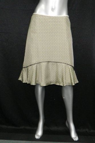 Jupe Pink (Rose) Banana Republic - Taille 14, Style A-Line Flare Avec Volants, Tissu Tressé (Neuf Sans Étiquettes)