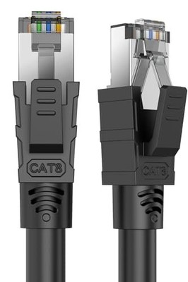 Cat 8 Ethernet Patch Cable 10ft Snagless Boot High Speed Heavy Duty 40Gbps 20...